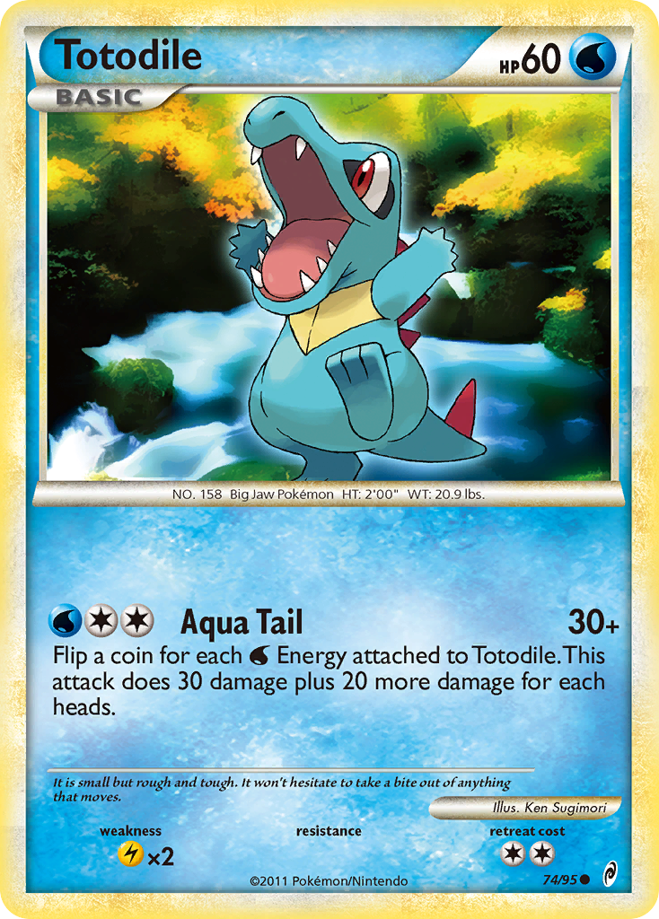 Totodile 74 Common card from Call of Legends