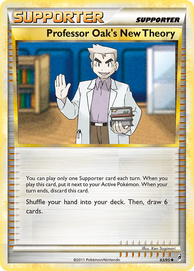 Professor Oak's New Theory 83 Uncommon card from Call of Legends