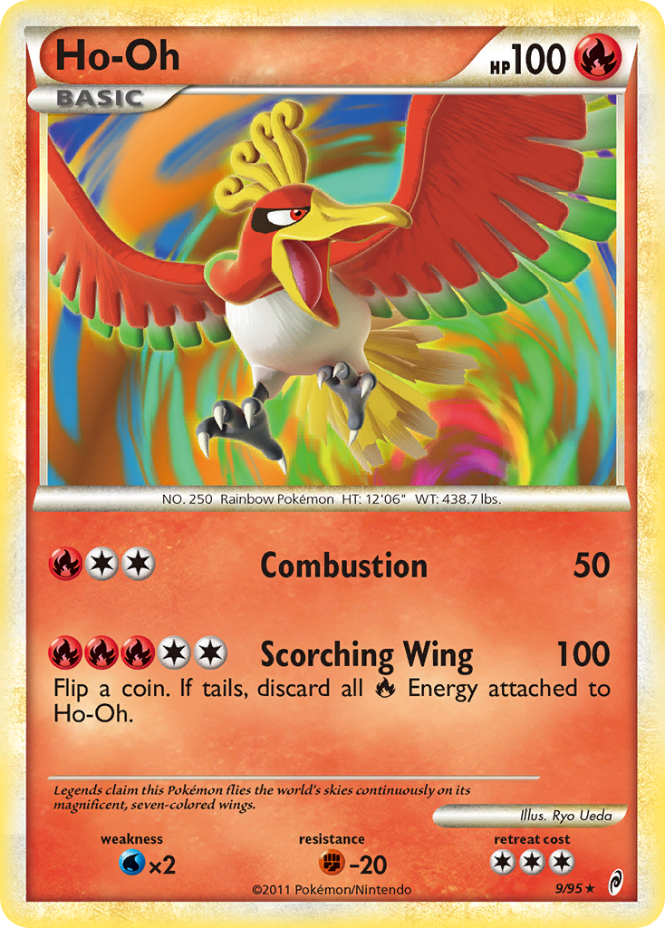 Ho-Oh 9 Rare Holo card from Call of Legends