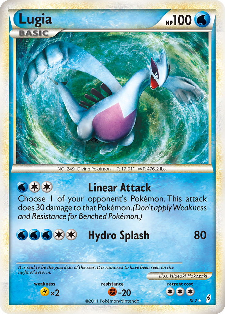 Lugia SL7 Rare Holo card from Call of Legends