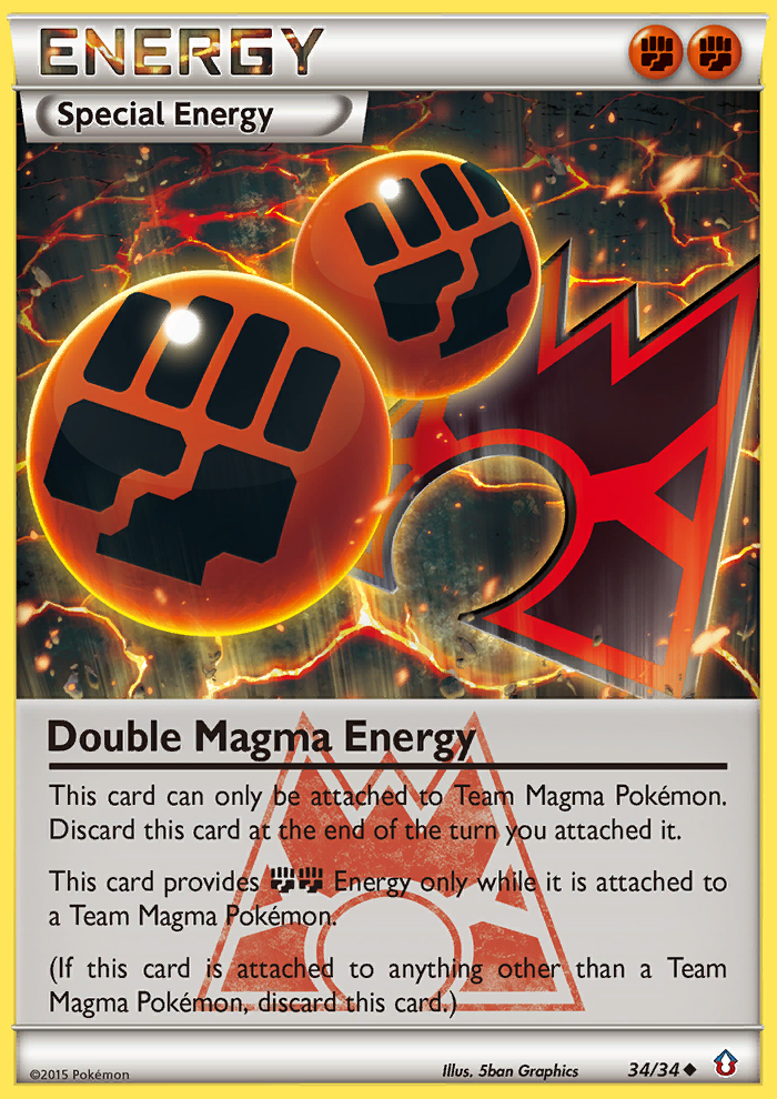 Double Magma Energy 34 Uncommon card from Double Crisis
