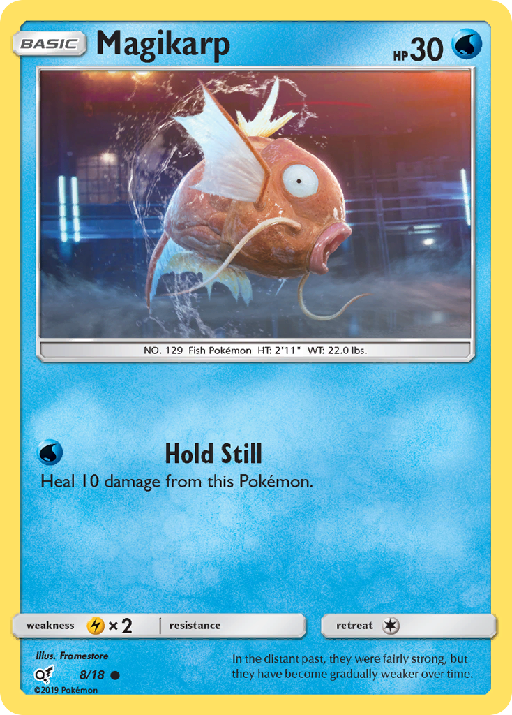 Magikarp 8 Common card from Detective Pikachu
