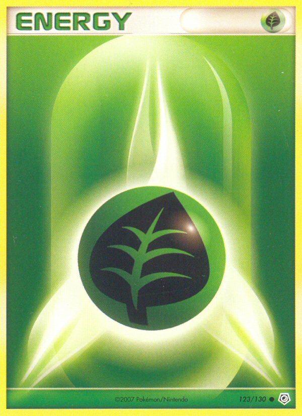 Grass Energy 123 Common card from Diamond & Pearl