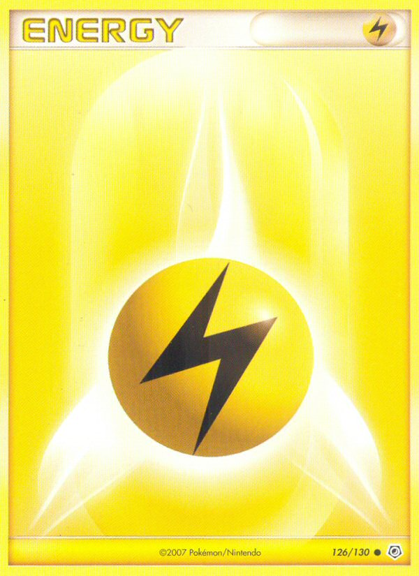 Lightning Energy 126 Common card from Diamond & Pearl