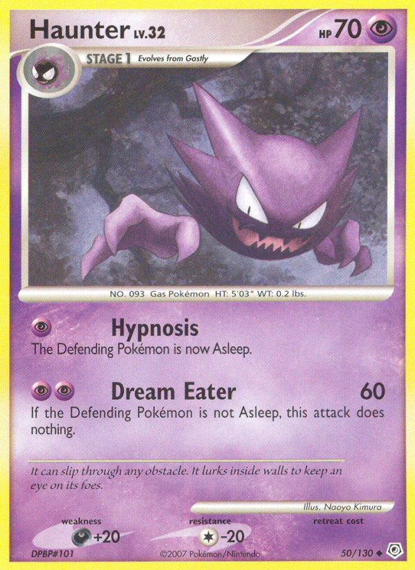 Haunter 50 Uncommon card from Diamond & Pearl