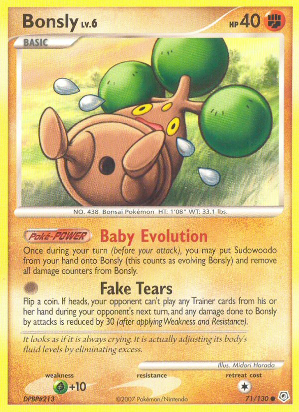 Bonsly 71 Common card from Diamond & Pearl
