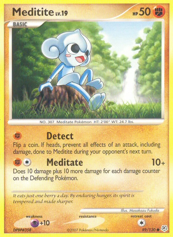 Meditite 89 Common card from Diamond & Pearl