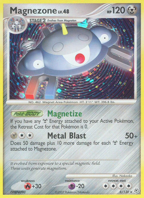Magnezone 8 Rare Holo card from Diamond & Pearl