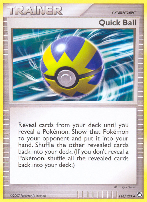 Quick Ball 114 Uncommon card from Mysterious Treasures