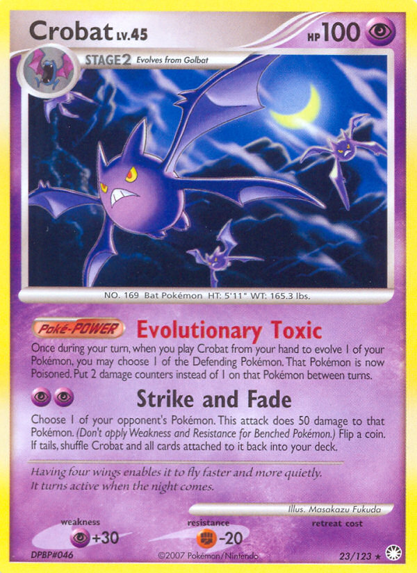 Crobat 23 Rare card from Mysterious Treasures