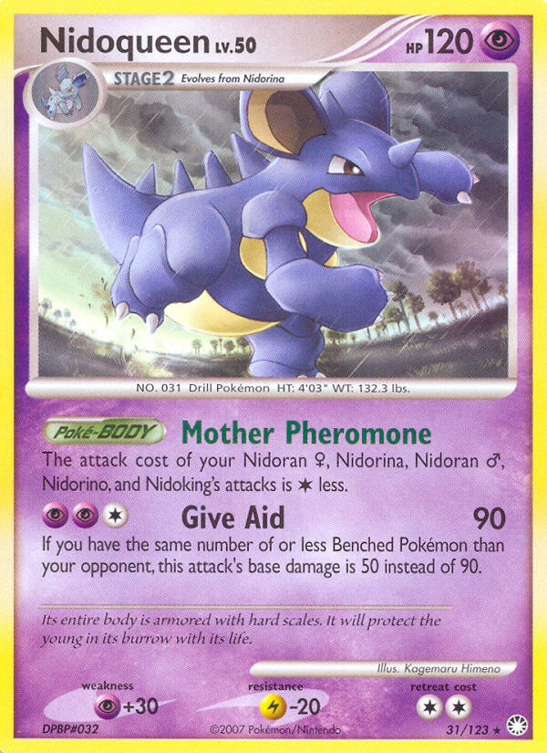 Nidoqueen 31 Rare card from Mysterious Treasures
