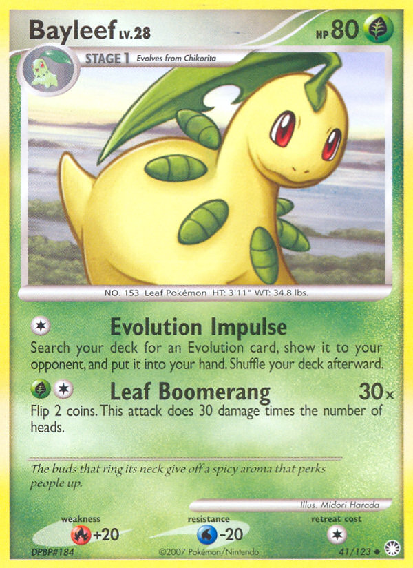 Bayleef 41 Uncommon card from Mysterious Treasures