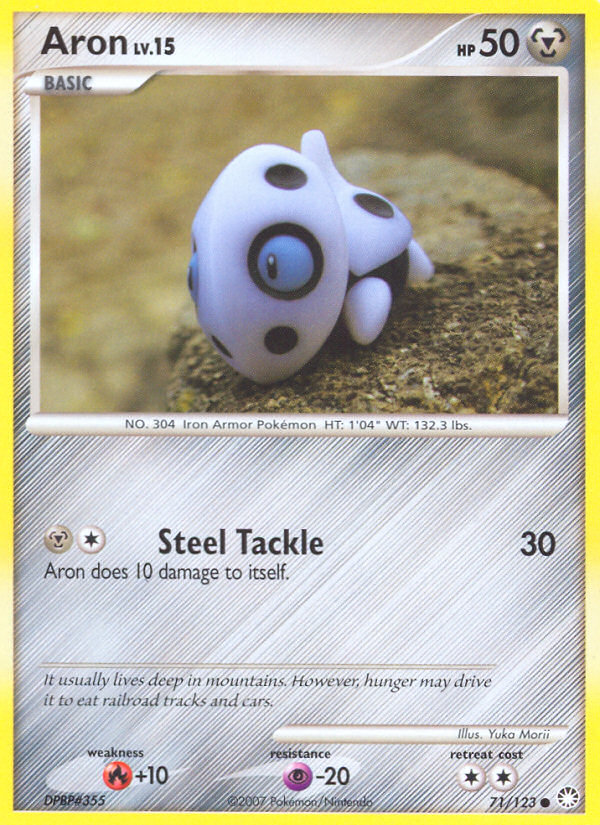 Aron 71 Common card from Mysterious Treasures