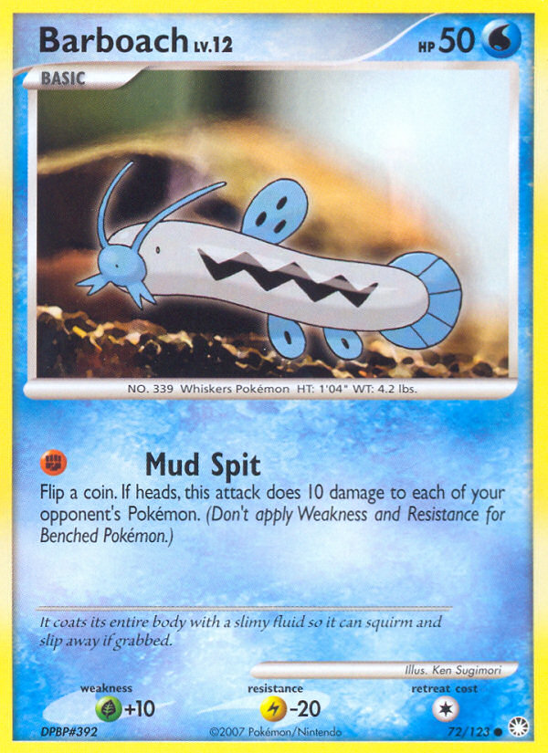 Barboach 72 Common card from Mysterious Treasures