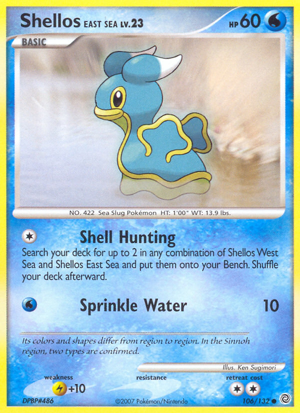 Shellos East Sea 106 Common card from Secret Wonders