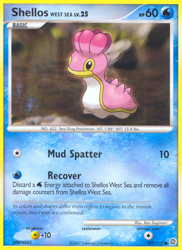 Shellos West Sea 107 Common card from Secret Wonders