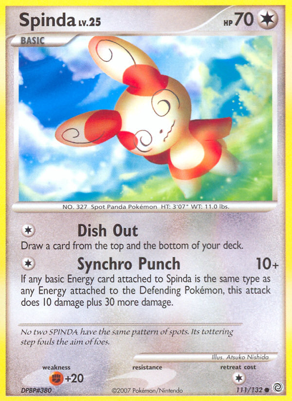 Spinda 111 Common card from Secret Wonders