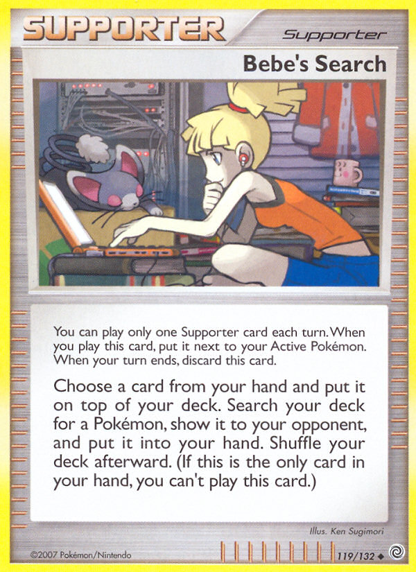 Bebe's Search 119 Uncommon card from Secret Wonders