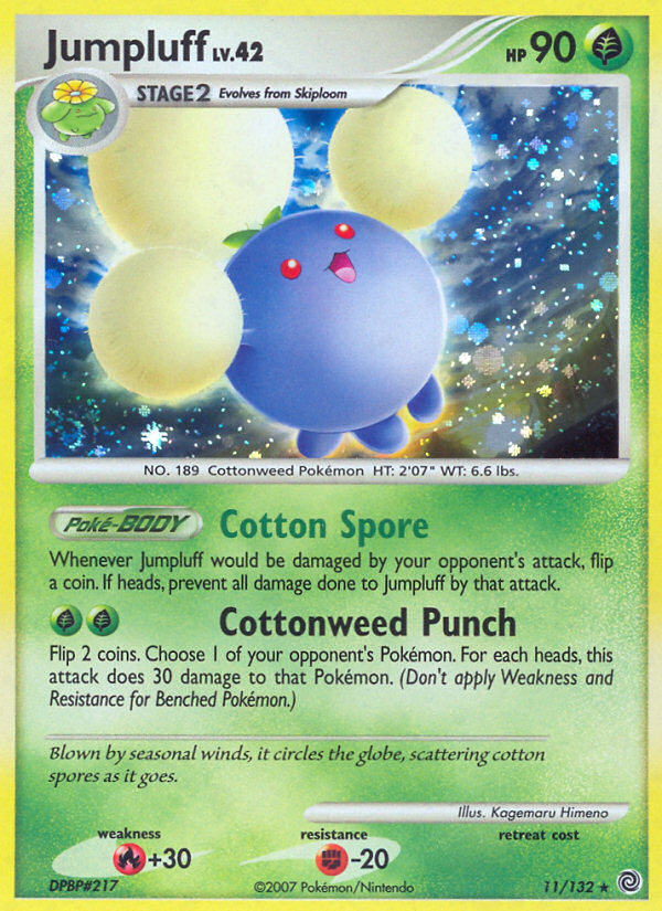 Jumpluff 11/132 Rare Holo card from Secret Wonders