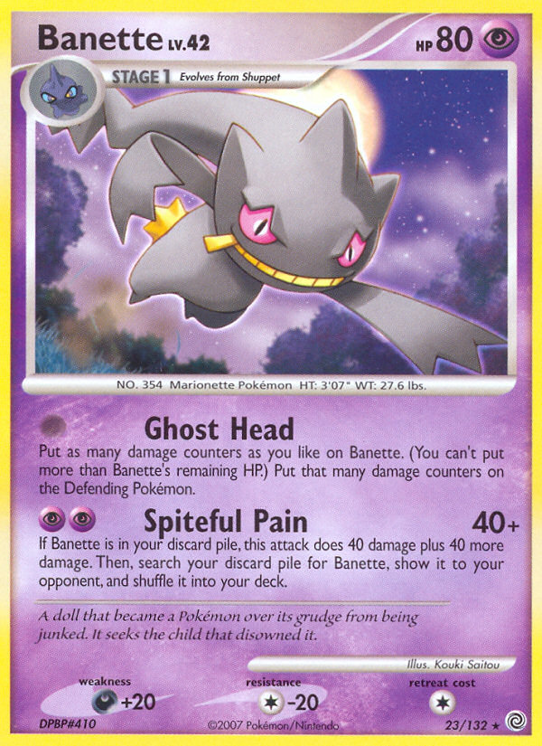 Banette 23/132 Rare card from Secret Wonders