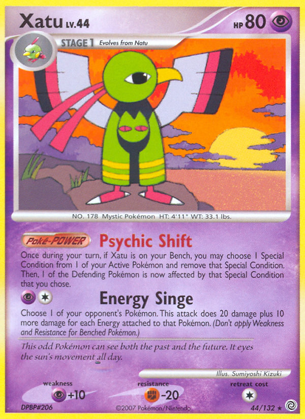 Xatu 44/132 Rare card from Secret Wonders