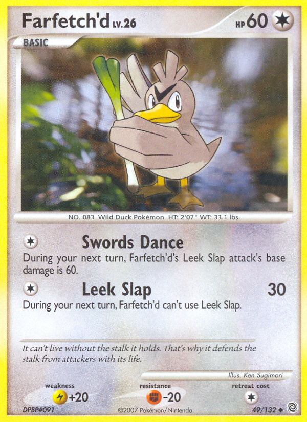 Farfetch'd 49 Uncommon card from Secret Wonders