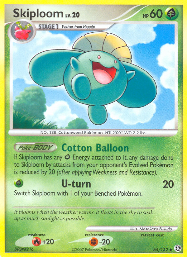Skiploom 65 Uncommon card from Secret Wonders