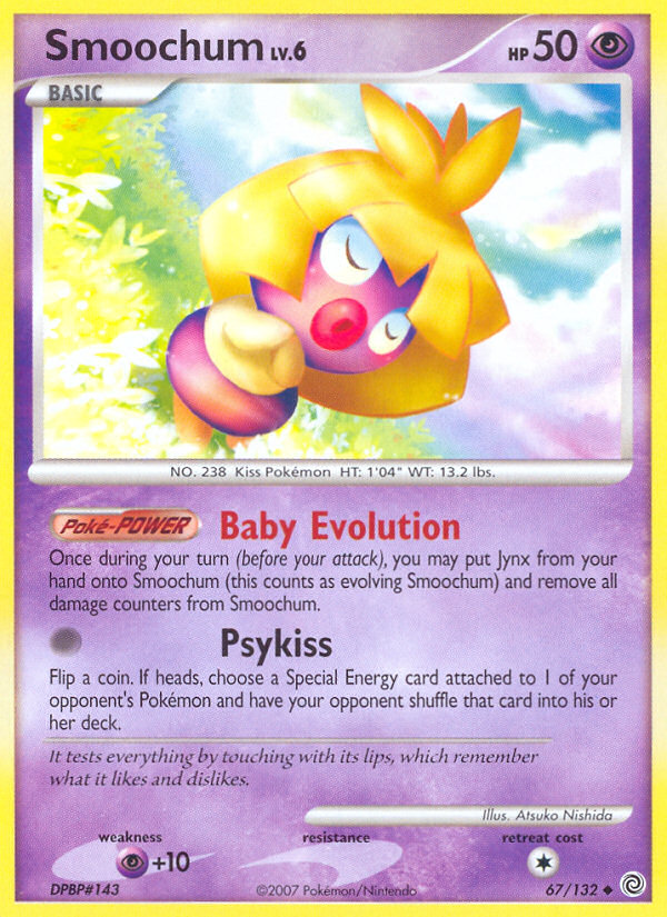 Smoochum 67 Uncommon card from Secret Wonders