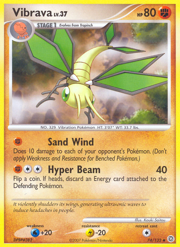 Vibrava 74/132 Uncommon card from Secret Wonders