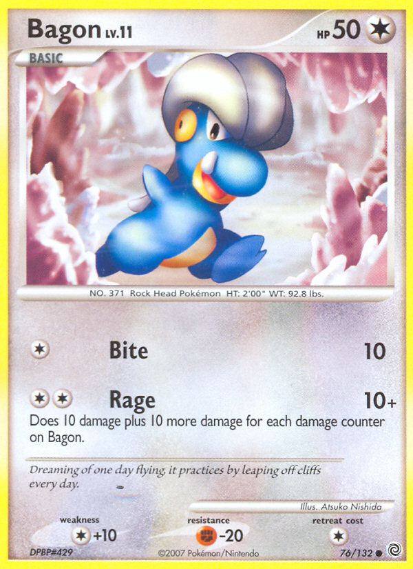 Bagon 76 Common card from Secret Wonders