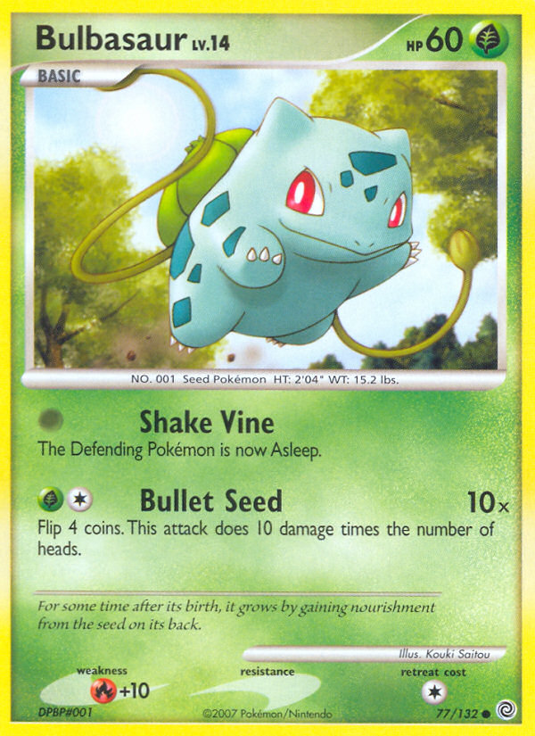Bulbasaur 77/132 Common card from Secret Wonders