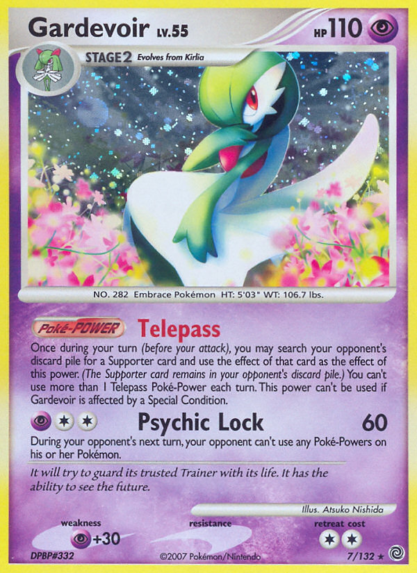 Gardevoir 7 Rare Holo card from Secret Wonders