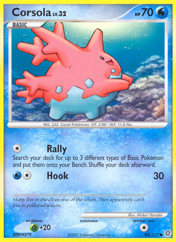 Corsola 84 Common card from Secret Wonders