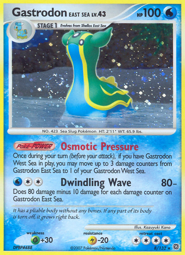 Gastrodon East Sea 8 Rare Holo card from Secret Wonders