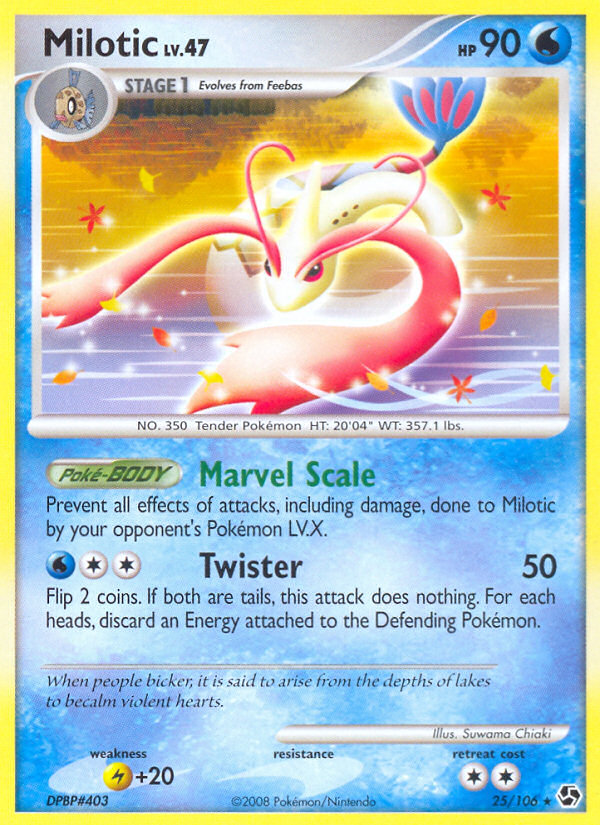 Milotic 25 Rare card from Great Encounters