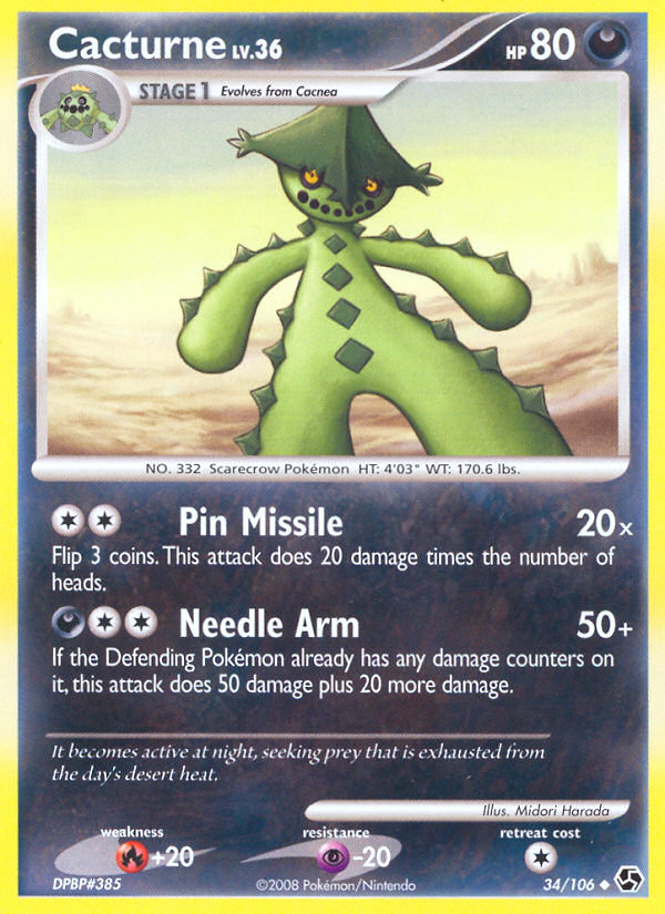 Cacturne 34 Uncommon card from Great Encounters