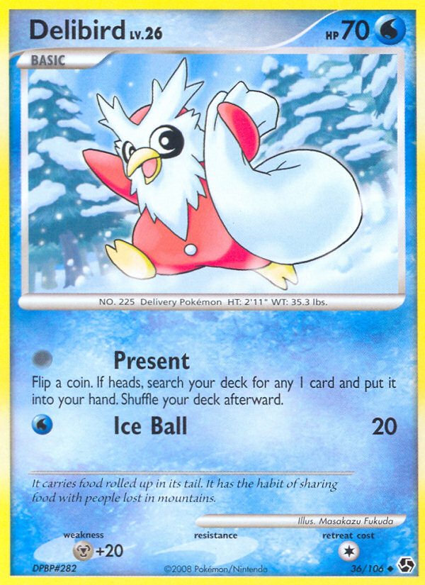 Delibird 36 Uncommon card from Great Encounters