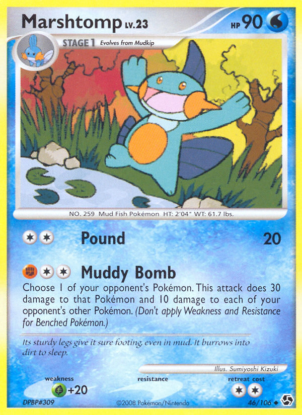Marshtomp 46 Uncommon card from Great Encounters