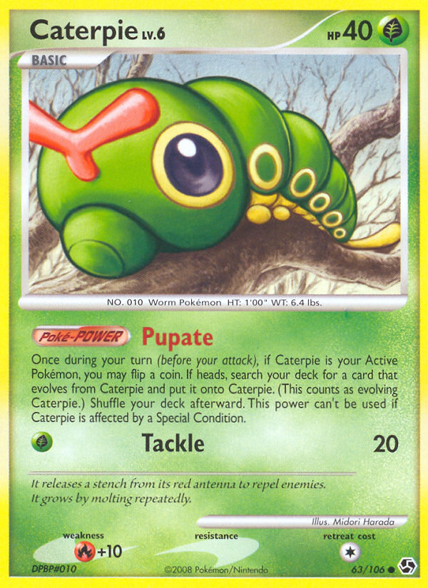 Caterpie 63/106 Common card from Great Encounters