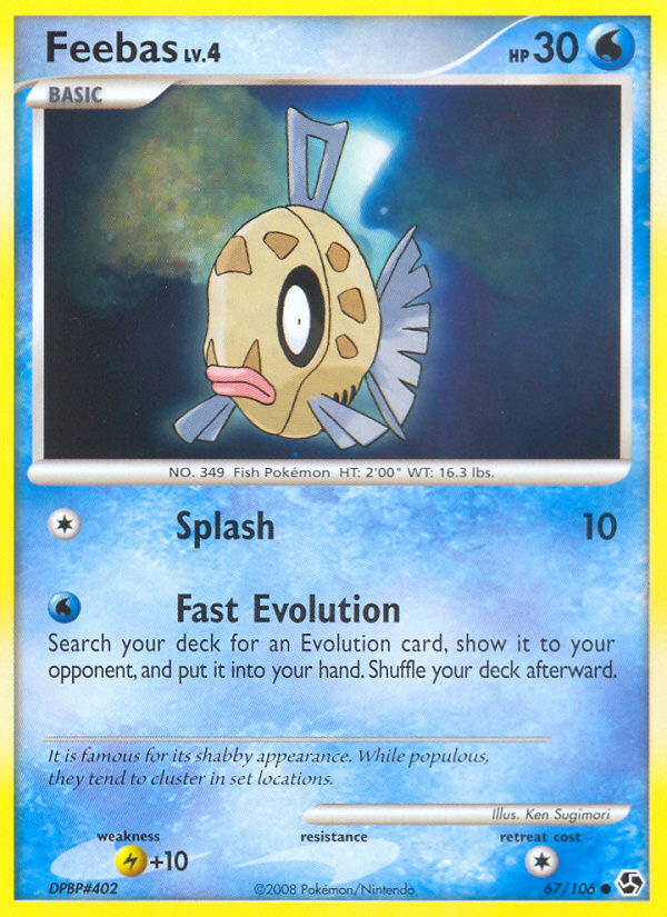 Feebas 67/106 Common card from Great Encounters