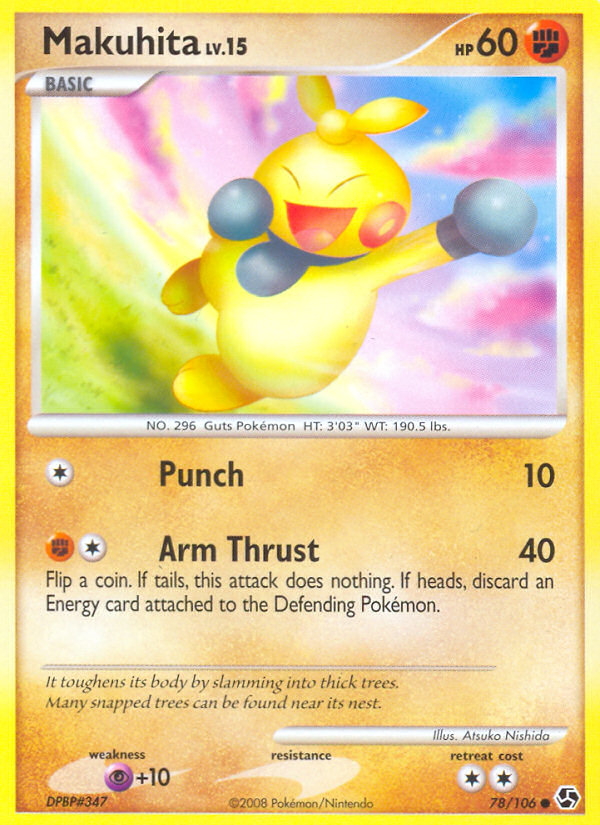 Makuhita 78 Common card from Great Encounters