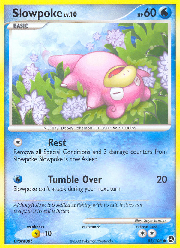 Slowpoke 82 Common card from Great Encounters
