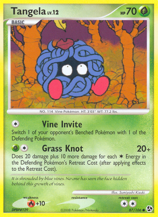 Tangela 87/106 Common card from Great Encounters