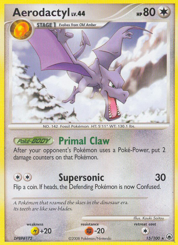 Aerodactyl 15 Rare card from Majestic Dawn