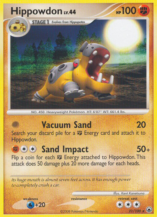 Hippowdon 21/100 Rare card from Majestic Dawn