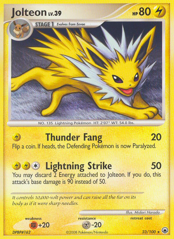 Jolteon 23 Rare card from Majestic Dawn