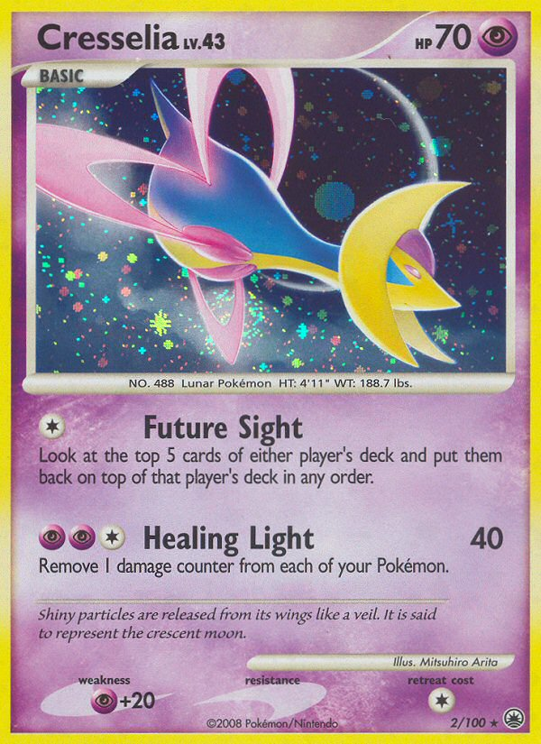 Cresselia 2 Rare Holo card from Majestic Dawn