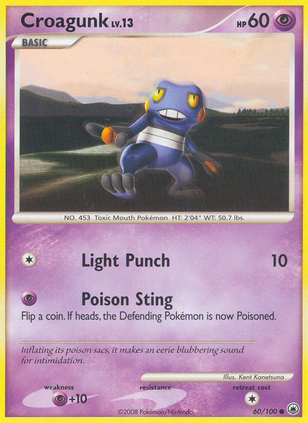 Croagunk 60 Common card from Majestic Dawn