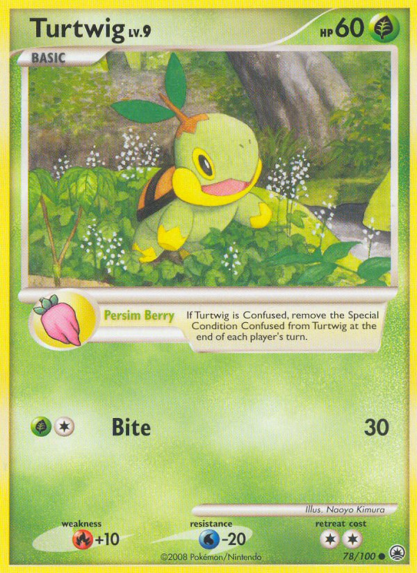 Turtwig 78 Common card from Majestic Dawn