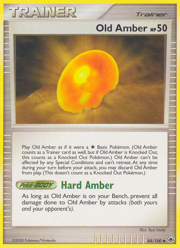Old Amber 84/100 Uncommon card from Majestic Dawn